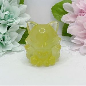 Nature Yellow Crystal Nine Tailed Fox 🦊